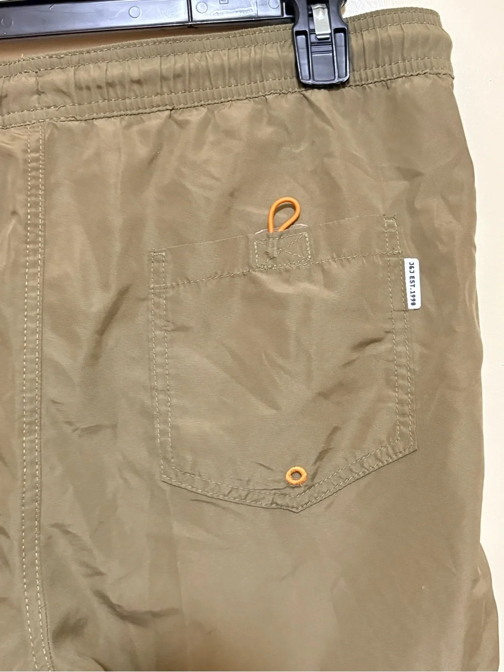 Jack & Jones Olive Shorts with Orange Lining